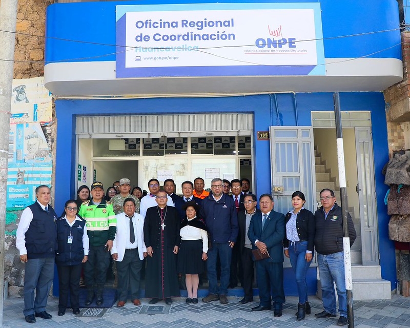 Jefe de la ONPE inaugura Oficina Regional de Coordinación en Huancavelica