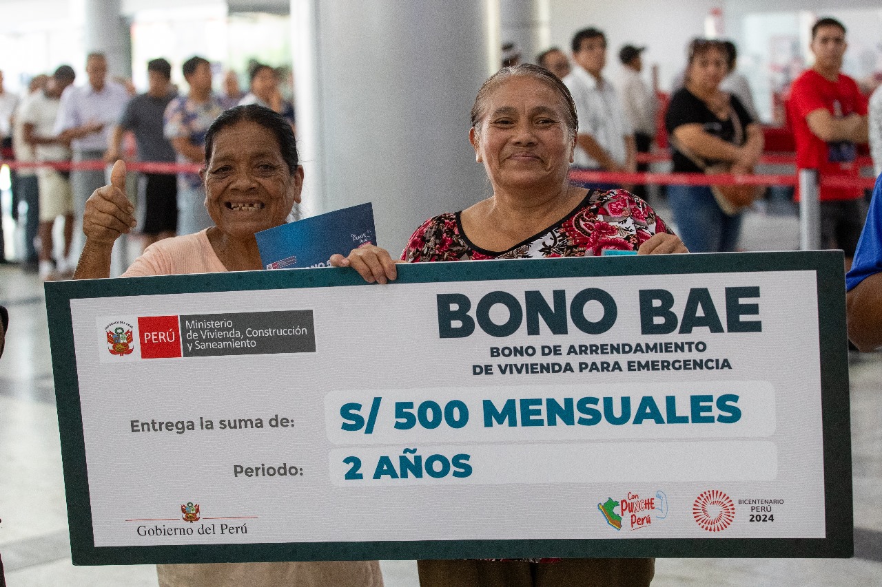 En qué consiste el bono BAE que reciben las familias afectadas por huaicos e inundaciones