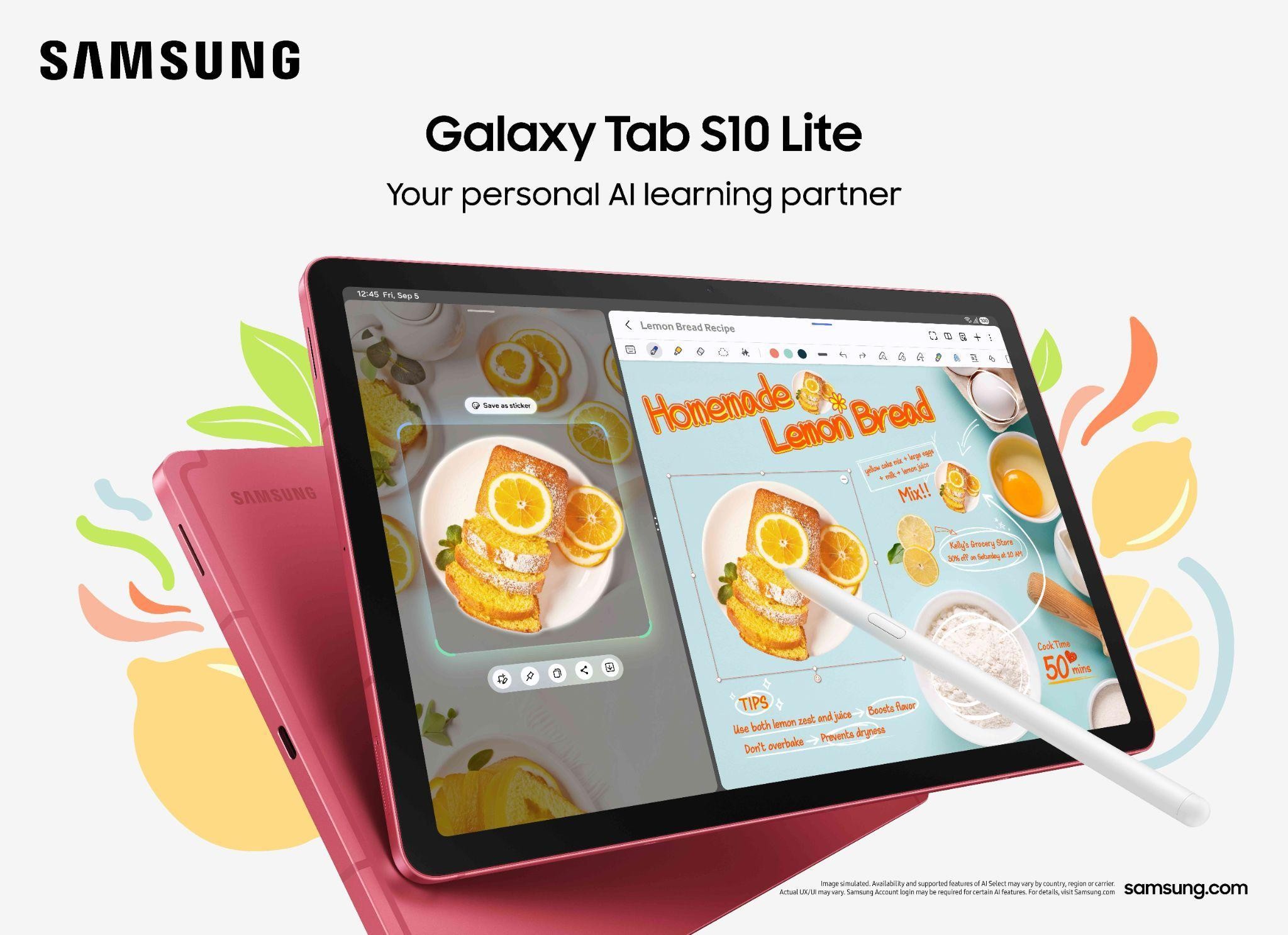 Estudia, crea y organízate con el Galaxy Tab S10 Lite