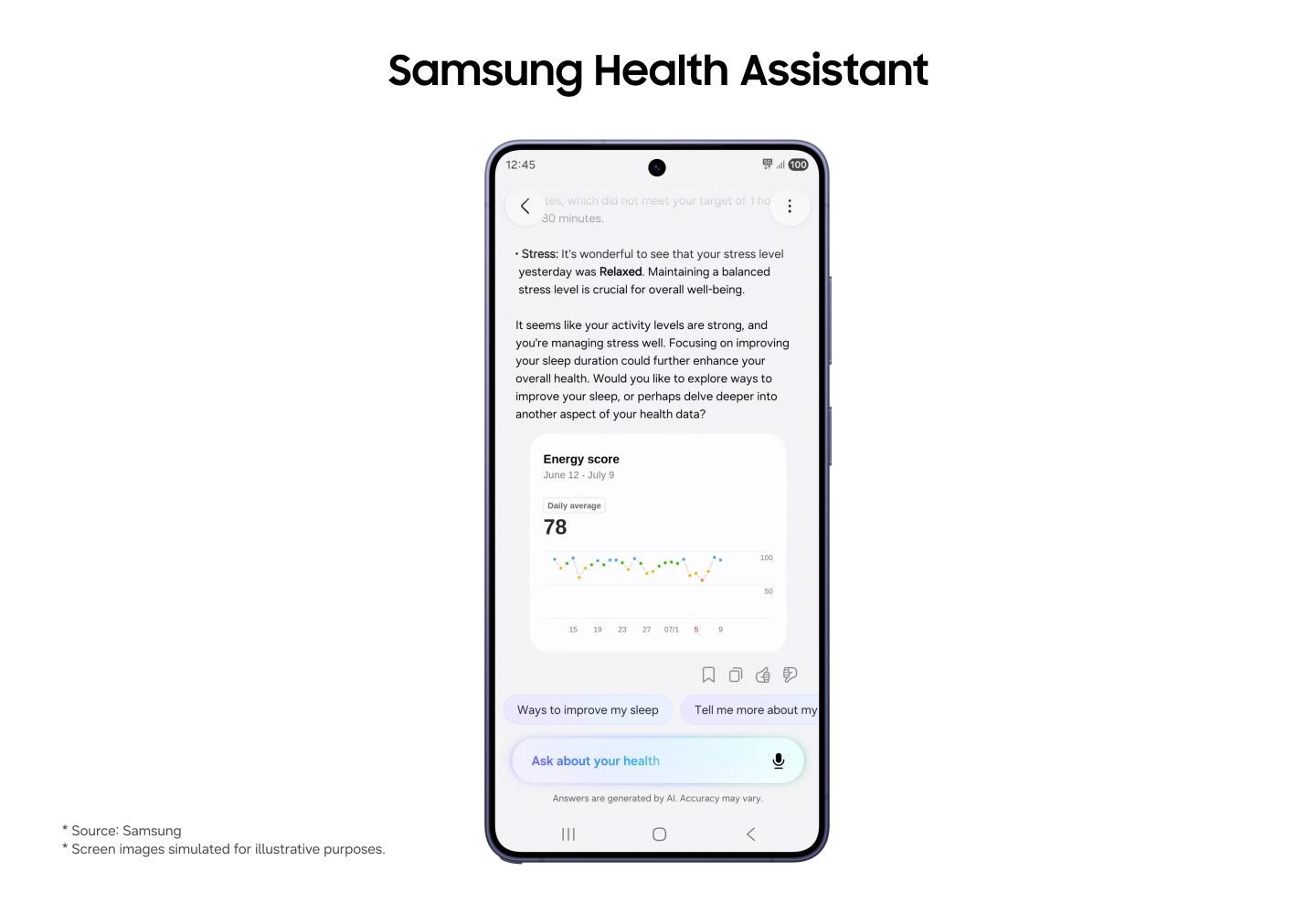 Samsung lanza ‘Health Assistant Beta’, el primer asistente de salud personal totalmente integrado e impulsado por IA