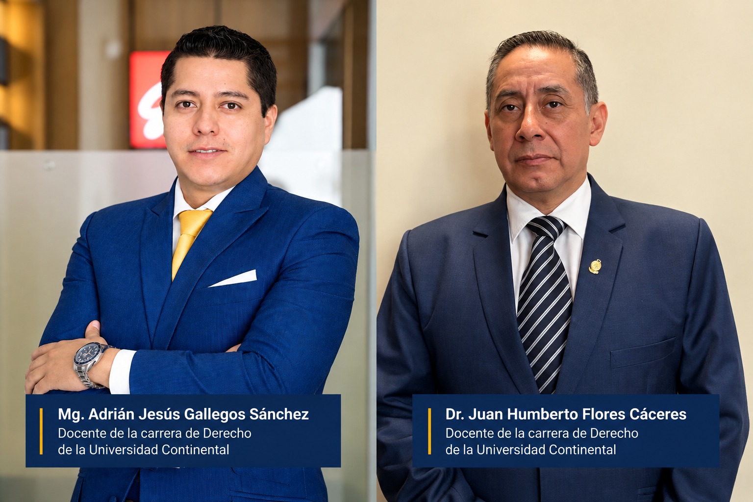 Docentes de Derecho de la Universidad Continental destacan por su experiencia profesional en ámbitos clave del sistema de justicia y la negociación colectiva del país